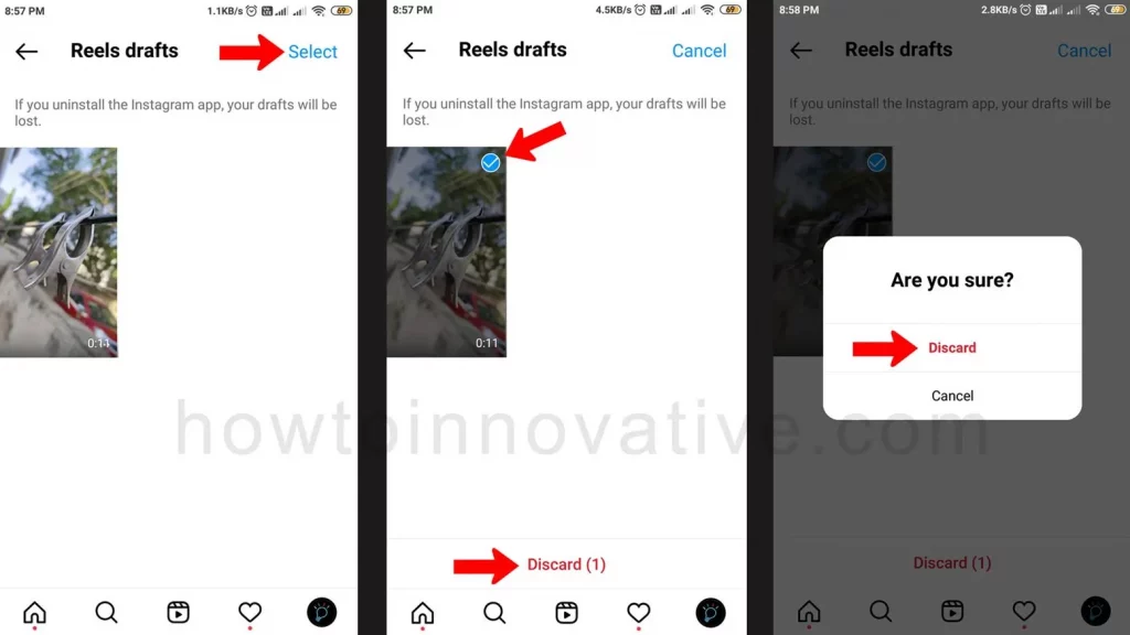 How To Delete Reel Drafts On Instagram - How-to-Innovative