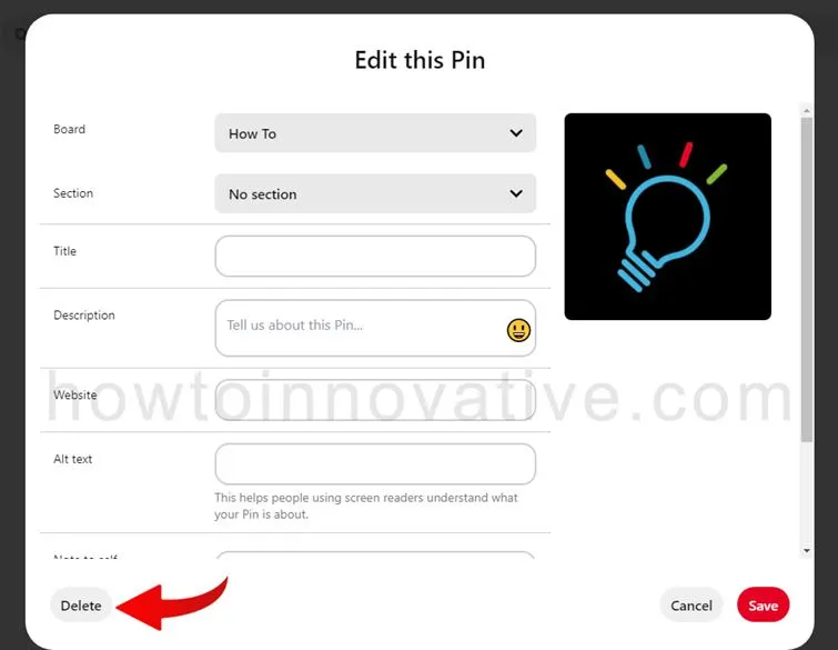 How to Delete Pins on Pinterest using Windows or Mac
