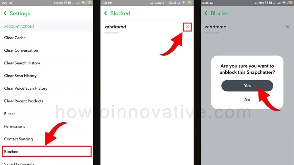 How To Unblock Someone on Snapchat - How-to-Innovative