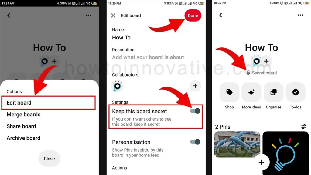 How To Make Pinterest Board Private on Android & iOS