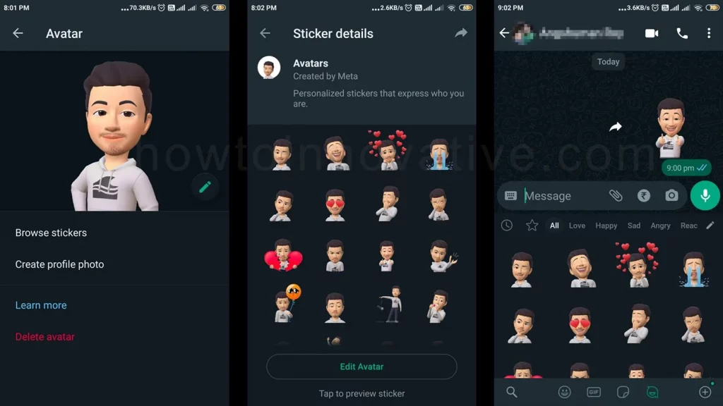 How To Create Whatsapp Avatar on Android