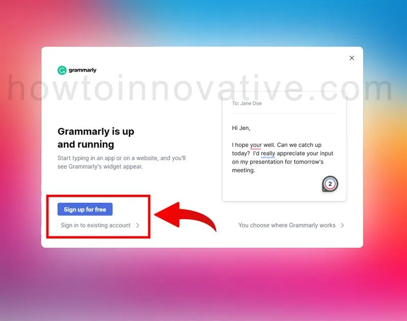 How to use Grammarly on Windows PC