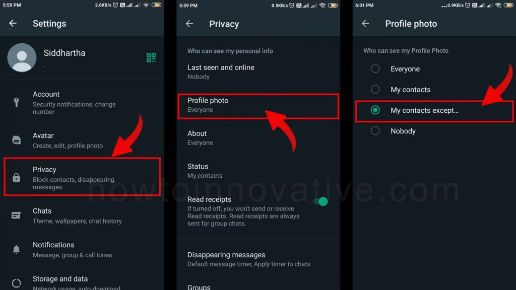New WhatsApp features - Who Can See My Profile Photo