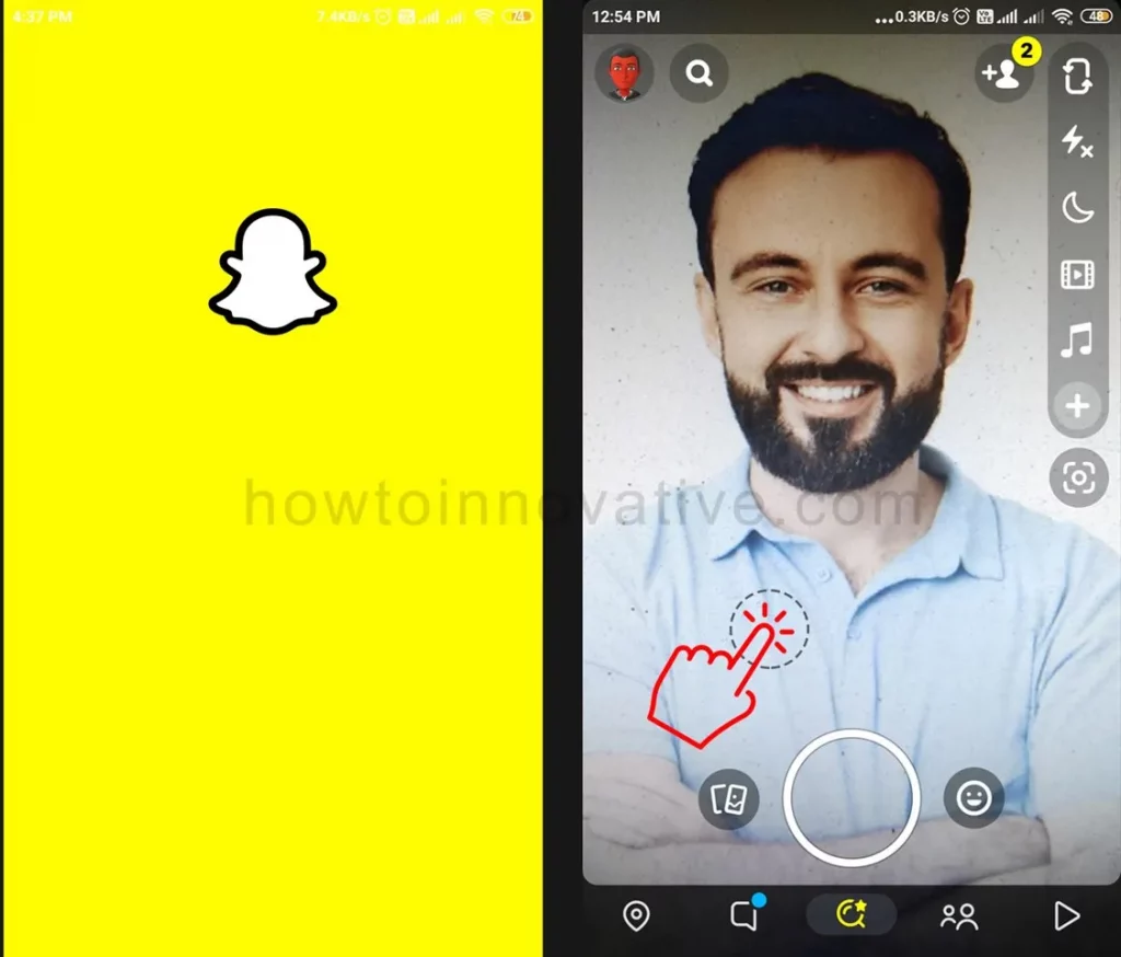 Find Snapchat Lenses on Android
