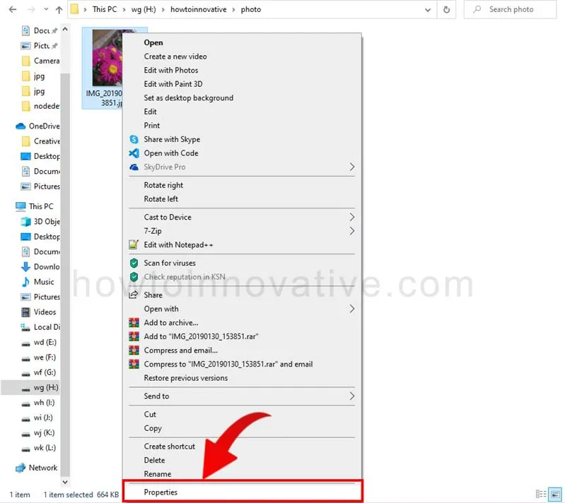 Find photo location and view EXIF data on Windows 10/11