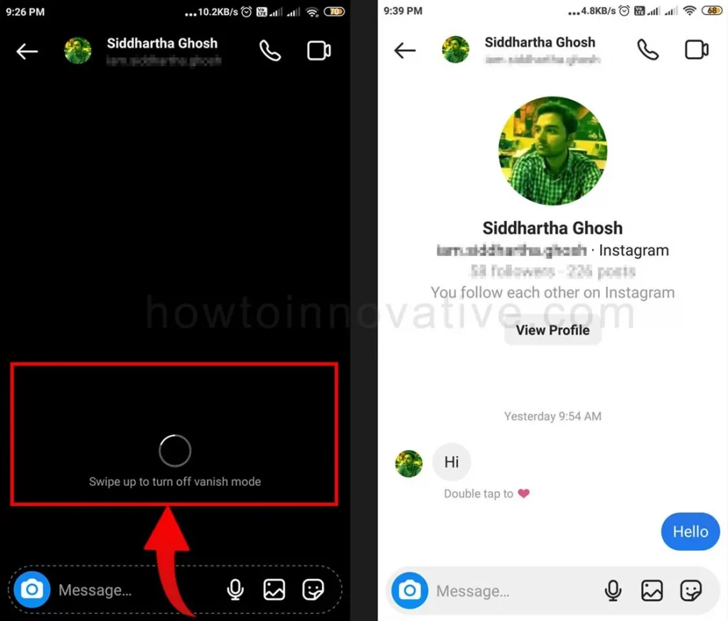 How To Send Disappearing Messages On Instagram - How to turn off vanish mode in Instagram android