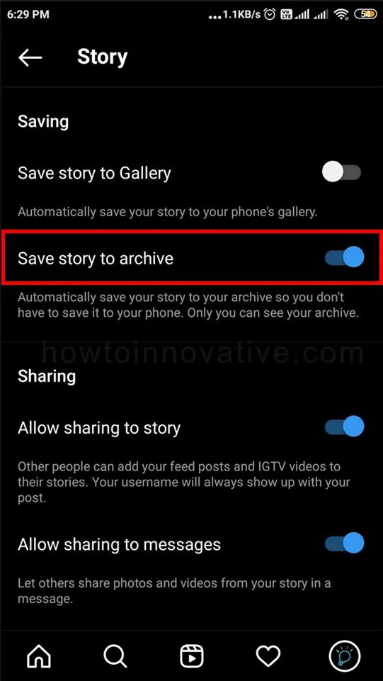 How to save your Instagram story to archive