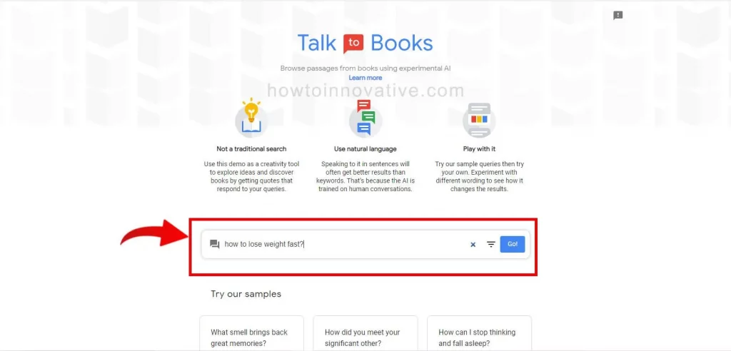 Best AI Websites - Google Talk to Books