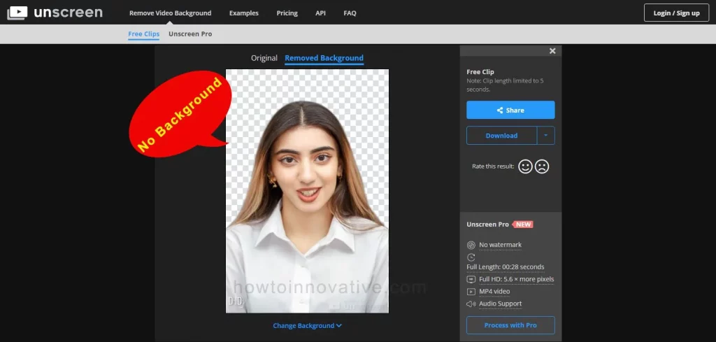 Unscreen AI Video Background Remover - How to use Unscreen