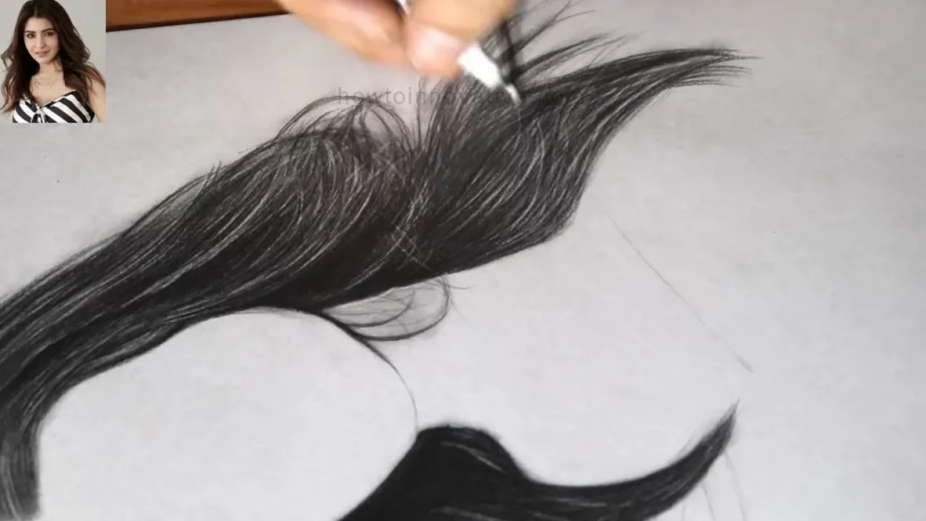 How to Draw Hair - A Step-by-Step Guide for Students - 14
