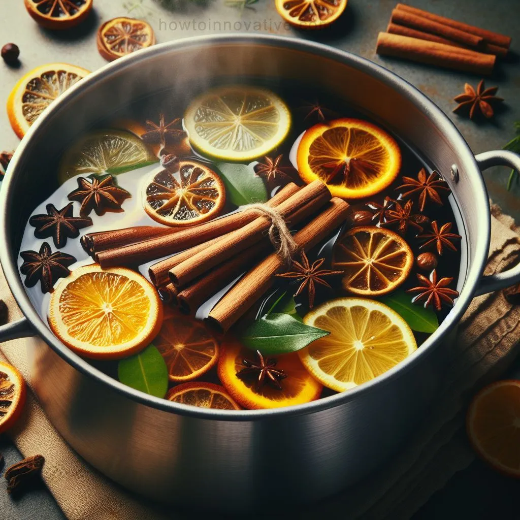 How to Make Your Home Smell Like a Luxury Hotel - Create a simmer pot by heating water with fragrant ingredients like citrus slices, cinnamon sticks, cloves, and herbs