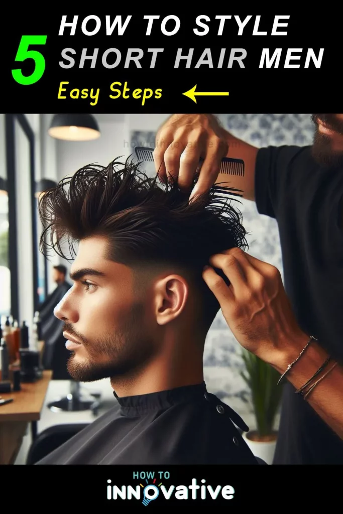 How to Style Short Hair Men 5 Easy Steps - For textured styles like the crop or messy look, use your fingers to style your hair