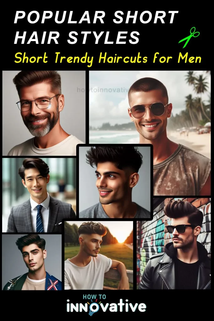 How to Style Short Hair Men 5 Easy Steps - Popular Short Hair Styles - Short Trendy Haircuts for Men