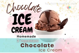 Homemade 3 Ingredient Chocolate Ice Cream