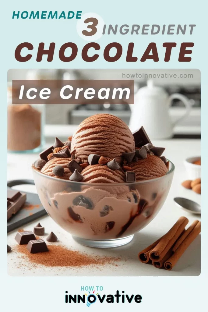 Homemade 3 Ingredient Chocolate Ice Cream - Making the Chocolate Ice Cream