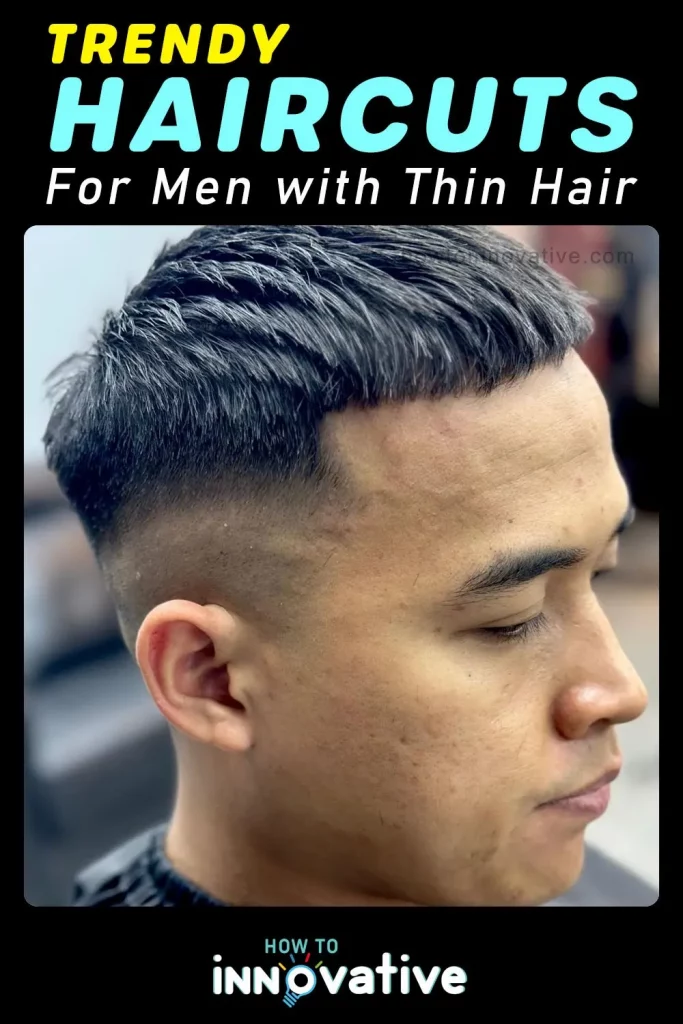 Trendy Haircuts for Men with Thin Hair - Caesar Cut