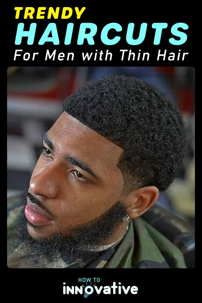 Trendy Haircuts for Men with Thin Hair - Short Afro