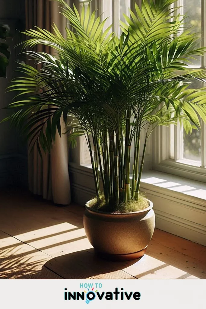 10 Best Air Purifying Plants for Apartments - Plants for Improving Indoor Air Quality - Bamboo Palm or Reed Palm (Chamaedorea seifrizii)