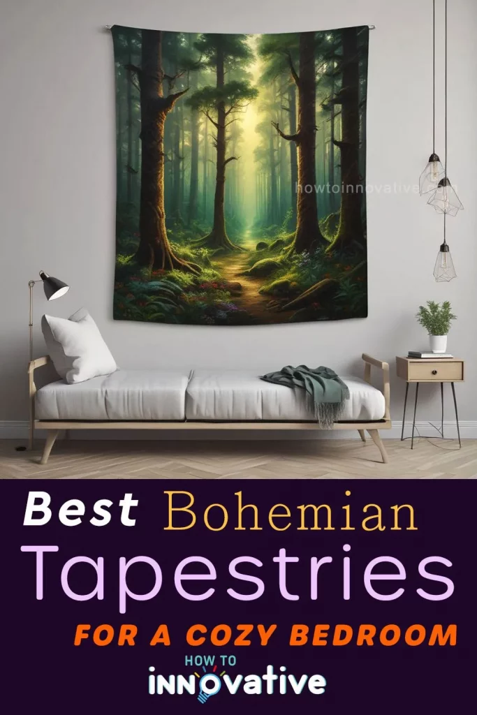 10 Best Bohemian Tapestries for a Cozy Bedroom in 2024 - Ethereal Forest Tapestry