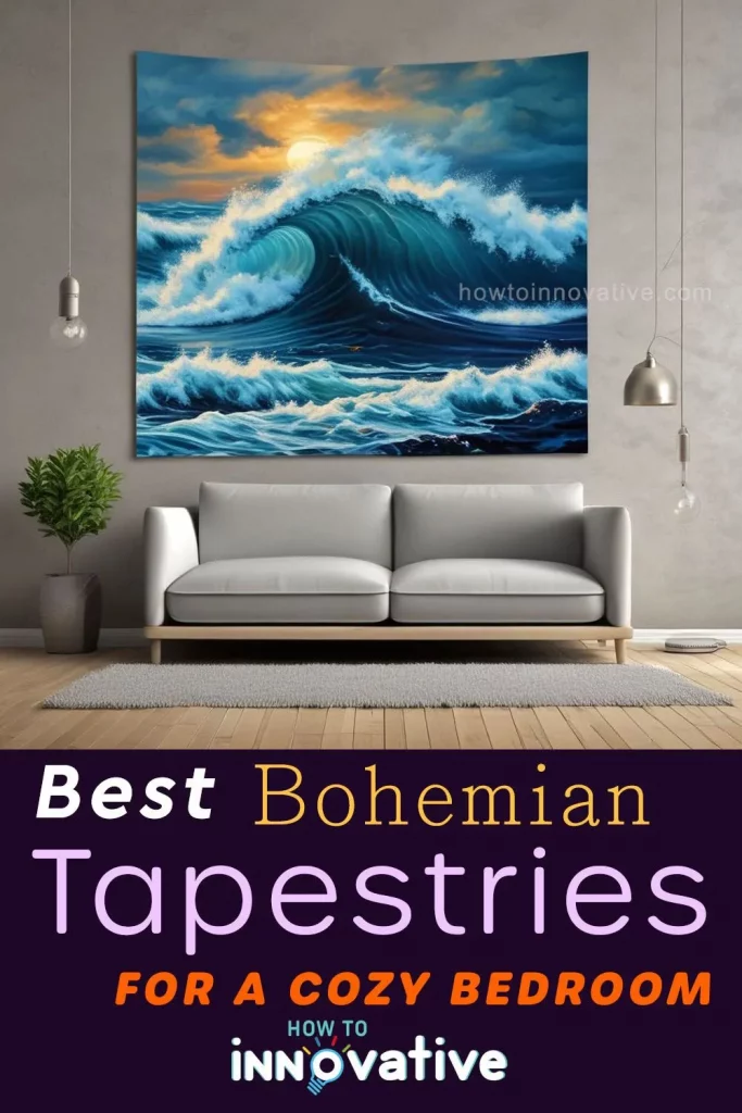 10 Best Bohemian Tapestries for a Cozy Bedroom in 2024 - Ocean Waves Tapestry