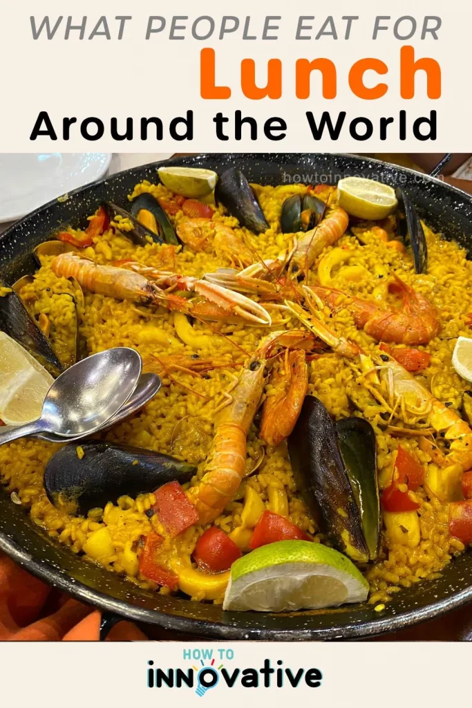 14 Photos Reveal What People Eat for Lunch Around the World - Spain – Paella