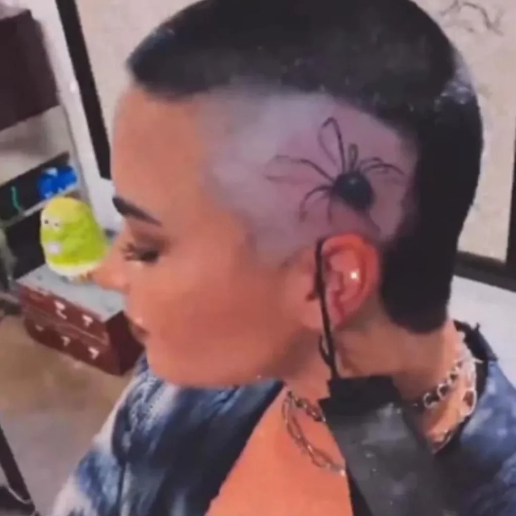 Demi Lovato’s Spider Head Tattoo