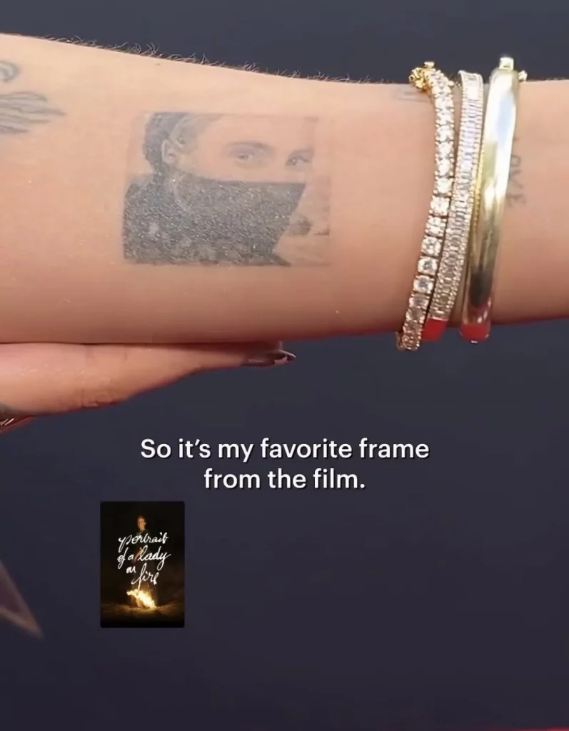 Halsey’s ‘PORTRAIT OF A LADY ON FIRE’ Tattoo