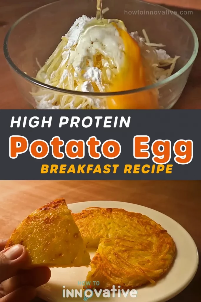 High Protein Potato Egg Breakfast Recipe with Only 1 Potato and 1 egg 2