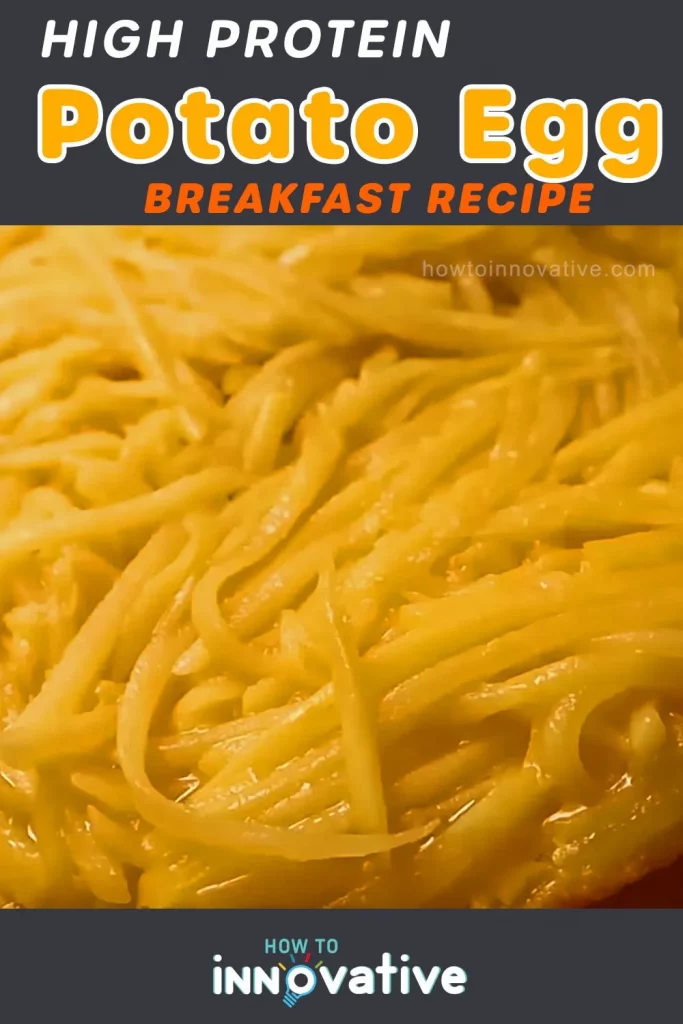 High Protein Potato Egg Breakfast Recipe with Only 1 Potato and 1 egg - Cook the Mixture