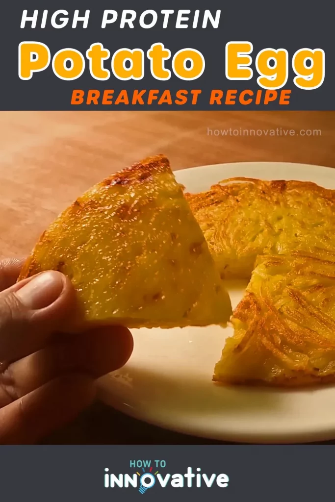 High Protein Potato Egg Breakfast Recipe with Only 1 Potato and 1 egg - Serve and Enjoy