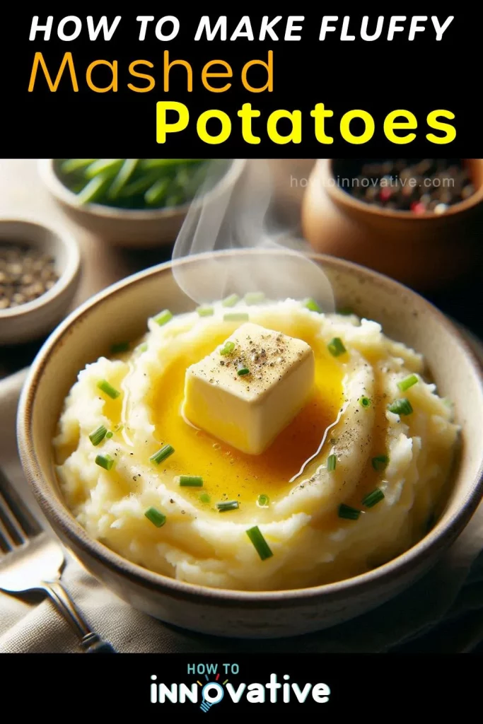 How to Make Fluffy Mashed Potatoes - Lump Free Mashed Potatoes - pin