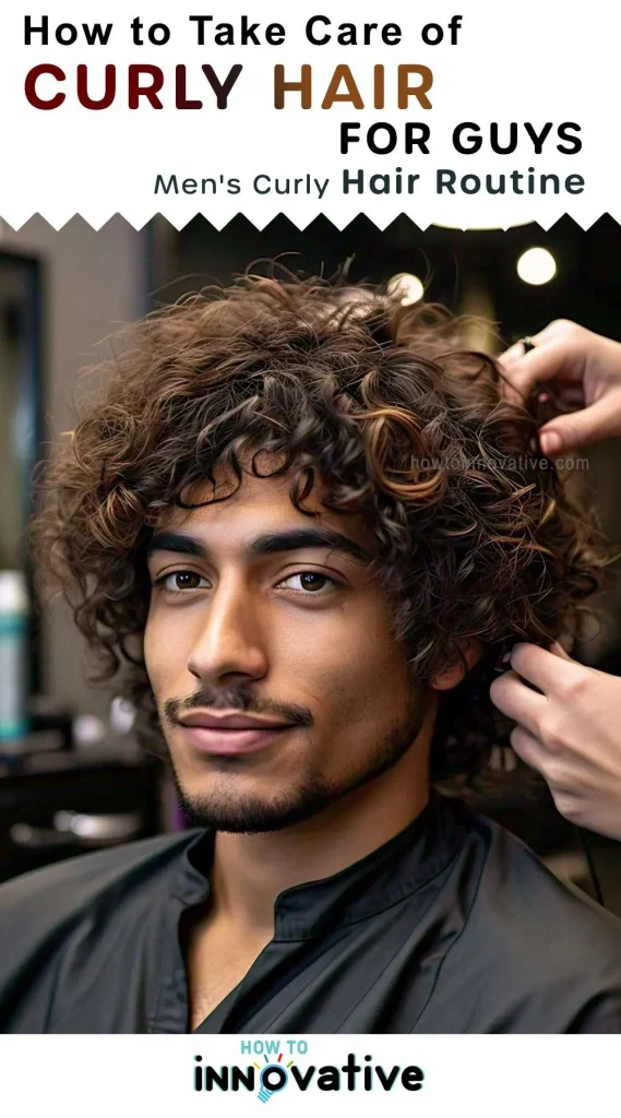 How to Take Care of Curly Hair for Guys - Men's Curly Hair Routine - How to Keep Curly Hair Healthy